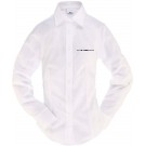 Olymp Bluse regular fit Modell 12 LA Uni veredelt mit Logo KIA + Opel untereinander Hemden